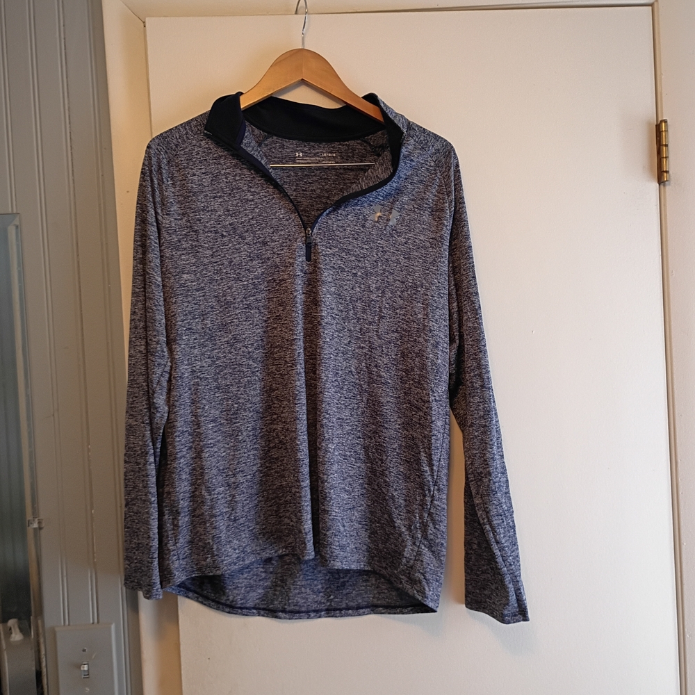 Under Armour Navy and Heathered Gray Top
